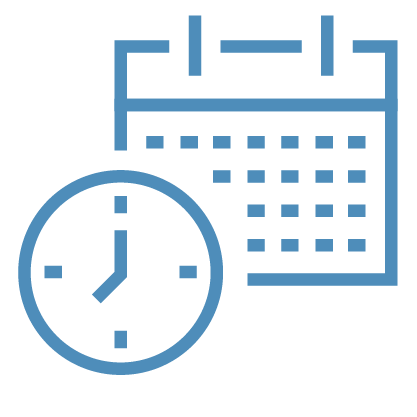Calendar with Clock Icon
